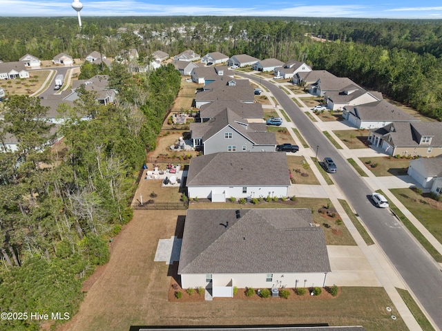 7801 Harrier Cir, Leland, NC 28451 - bird's eye view with a view of trees and a residential view