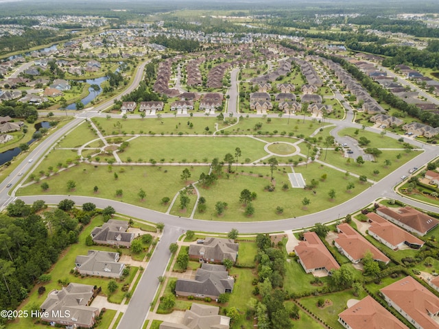 7801 Harrier Cir, Leland, NC 28451 - aerial view with a water view and a residential view