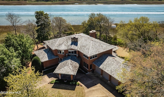 1409 Landfall Dr, Wilmington, NC 28405 - view from above of property featuring a large body of water