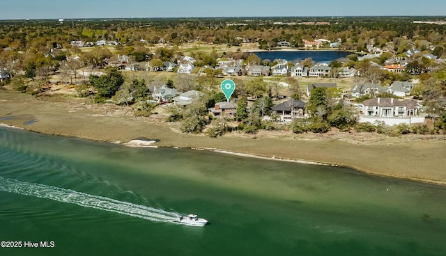 1409 Landfall Dr, Wilmington, NC 28405 - aerial overview of property's location featuring a nearby body of water and nearby suburban area