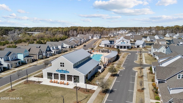 birds eye view of property featuring a residential view