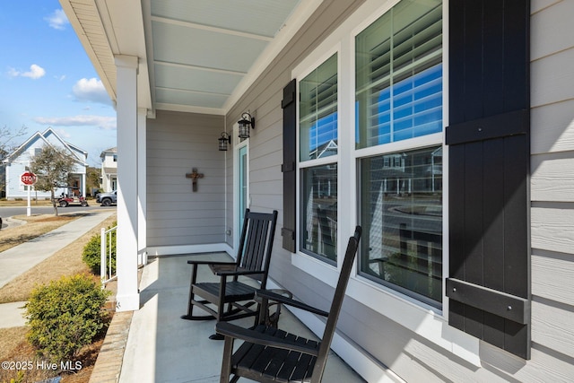 view of patio / terrace with covered porch