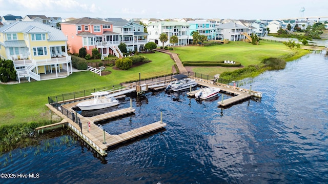 1462 Pinecroft Ln SE, Bolivia, NC 28422 - dock featuring a water view and stairs