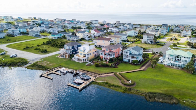 1462 Pinecroft Ln SE, Bolivia, NC 28422 - aerial view of residential area featuring a large body of water