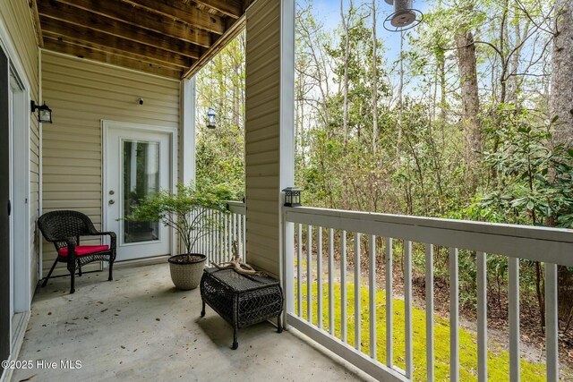 view of balcony