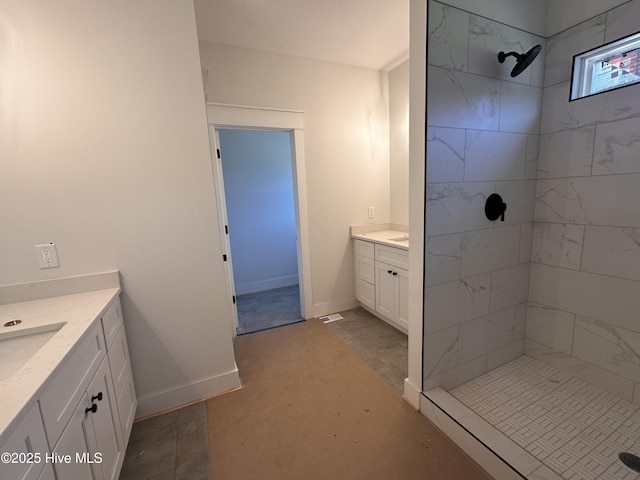 163 Noramac Ct, Selma, NC 27576 - full bathroom featuring vanity and tiled shower