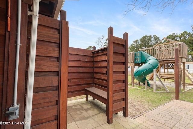 view of play area