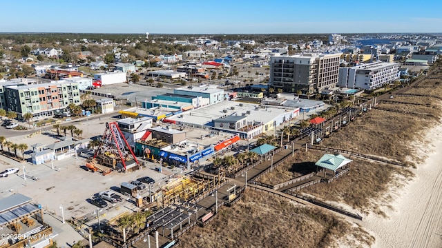 100 Moorefield Dr, Carolina Beach, NC 28428 - bird's eye view featuring a water view and a view of the beach