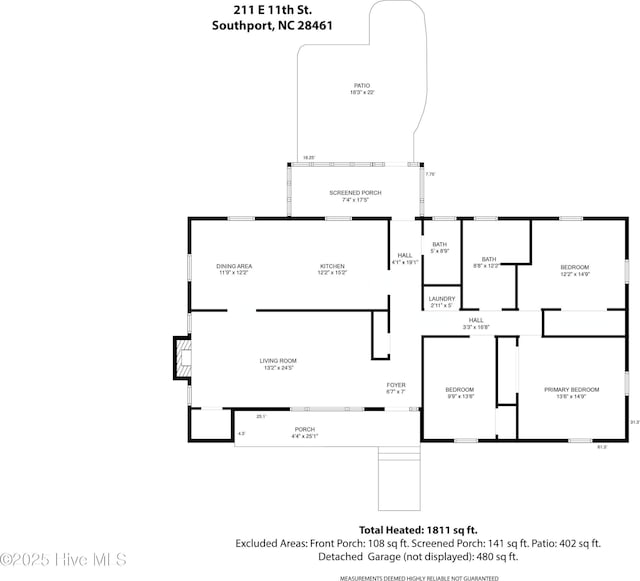 211 E 11th St, Southport, NC 28461 - property floor plan