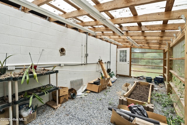 211 E 11th St, Southport, NC 28461 - miscellaneous room featuring concrete block wall