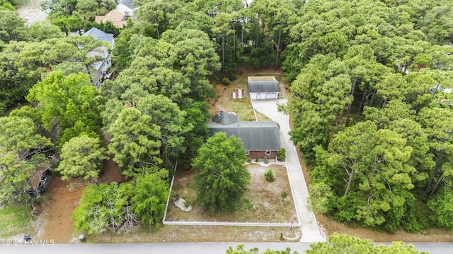 211 E 11th St, Southport, NC 28461 - view from above of property with a heavily wooded area