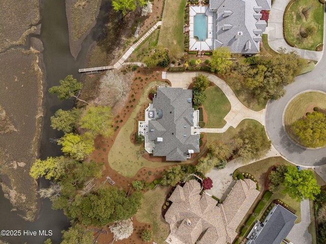605 Dundee Dr, Wilmington, NC 28405 - drone / aerial view of a pool area