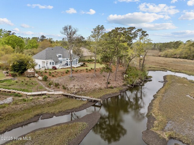605 Dundee Dr, Wilmington, NC 28405 - aerial view of property's location with a large body of water