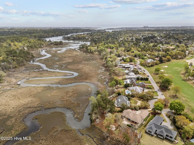 605 Dundee Dr, Wilmington, NC 28405 - aerial view of property's location featuring a nearby body of water, nearby suburban area, and a golf course
