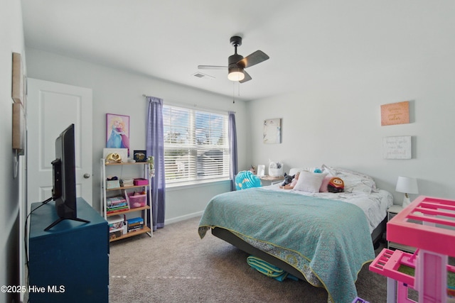 1550 Murre Ct SE, Bolivia, NC 28422 - bedroom featuring carpet, a ceiling fan, and baseboards