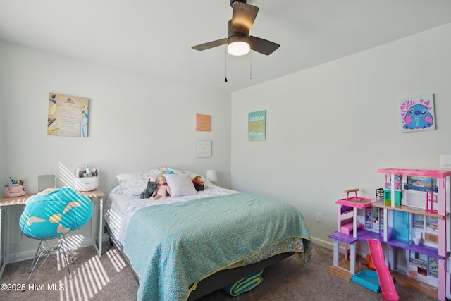 1550 Murre Ct SE, Bolivia, NC 28422 - bedroom featuring carpet flooring, a ceiling fan, and baseboards