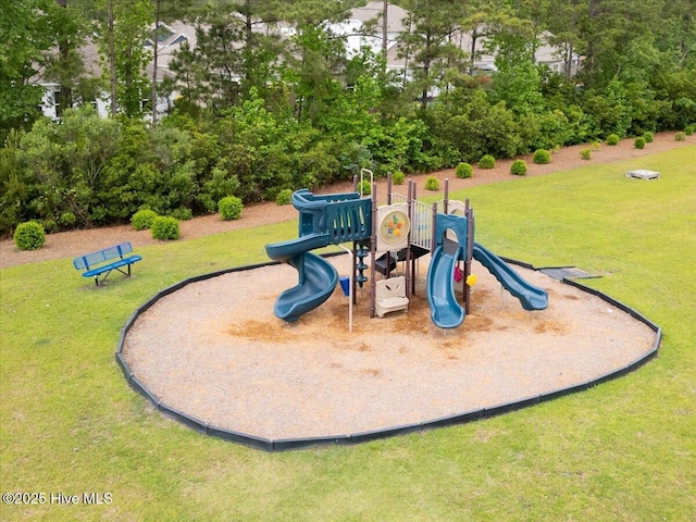 1550 Murre Ct SE, Bolivia, NC 28422 - community jungle gym with a yard and view of scattered trees
