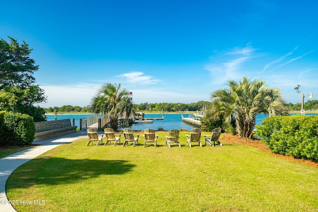 538 Sheldrake Ct, Beaufort, NC 28516 - view of grassy yard featuring a water view