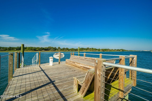 538 Sheldrake Ct, Beaufort, NC 28516 - dock area featuring a water view