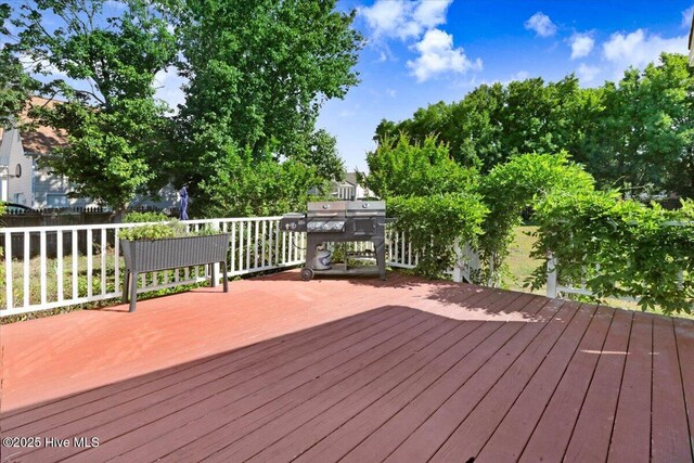 103 Roundtree Ln, Goldsboro, NC 27530 - view of wooden terrace