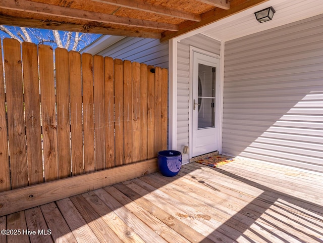 view of deck