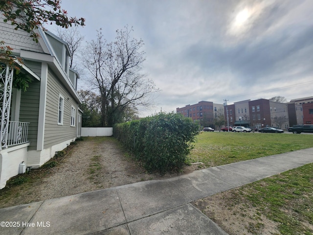 exterior space with fence
