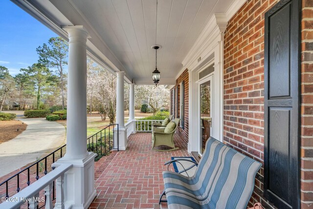 view of patio / terrace featuring a porch