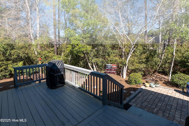 deck with a patio area