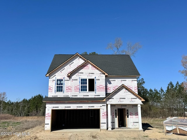 217 Talton Ests, Goldsboro, NC 27863 - property in mid-construction with an attached garage and roof with shingles