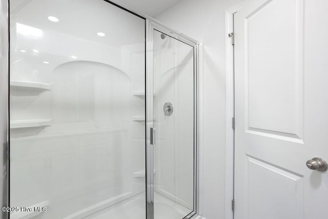 3806 Falcon Ct NW, Wilson, NC 27896 - full bathroom featuring recessed lighting and a shower stall