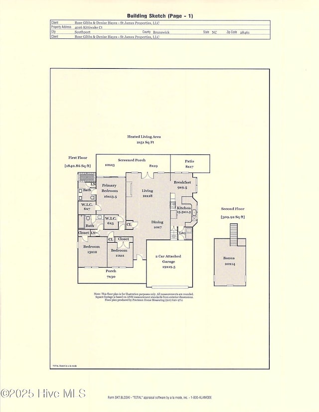 4106 Kittiwake Ct, Southport, NC 28461 - home floor plan