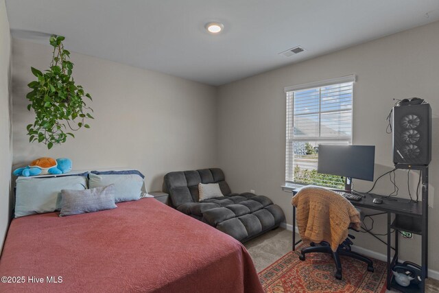 full bathroom with toilet, vanity, shower / bath combination with curtain, and visible vents