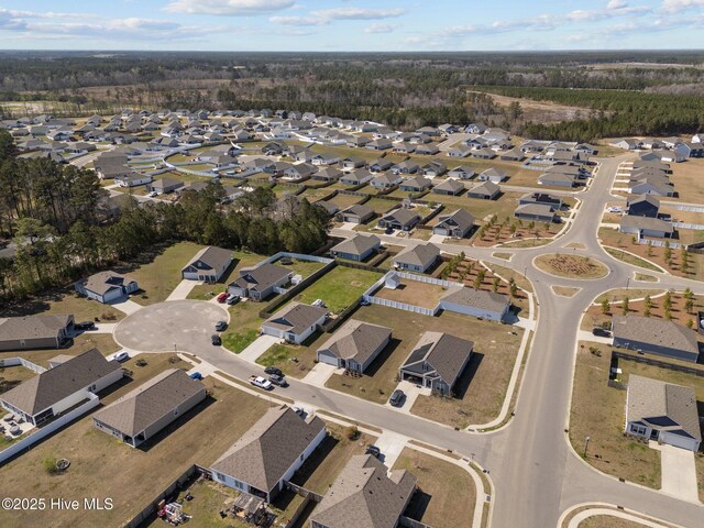 bird's eye view featuring a residential view