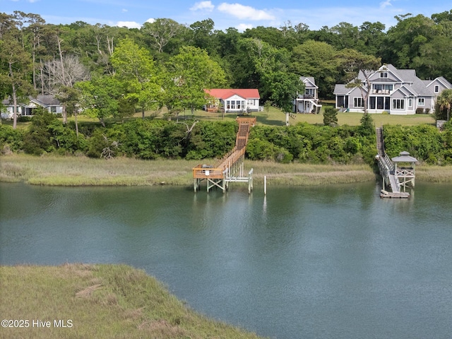3582 Norman Dr SW, Supply, NC 28462 - water view with a boat dock