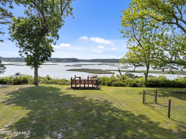 3582 Norman Dr SW, Supply, NC 28462 - view of grassy yard featuring a water view
