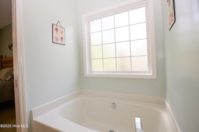 bathroom with a bath