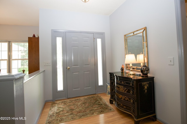 entryway featuring light wood-type flooring