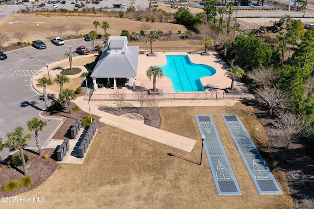 1381 Ellsworth Dr SW, Ocean Isle Beach, NC 28469 - drone / aerial view of a pool