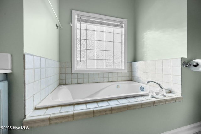 full bath with a bath