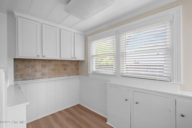502 Thomas Ave, Wilmington, NC 28405 - interior space featuring wainscoting and wood finished floors
