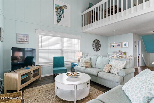 2709 W Beach Dr, Oak Island, NC 28465 - living area with wood finished floors