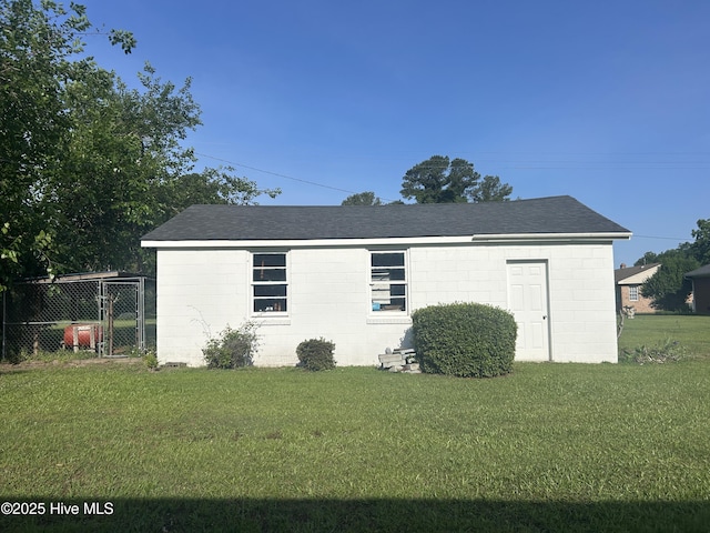 500 Rowan Rd, Clinton, NC 28328 - view of property exterior featuring concrete block siding