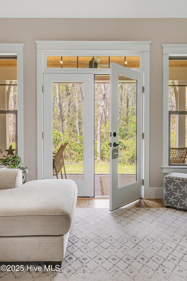 392 Blossom Tree Ln SE, Bolivia, NC 28422 - entryway with plenty of natural light and wood finished floors