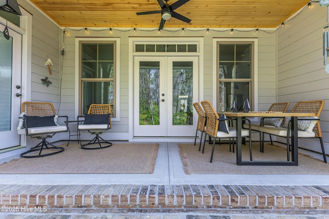 392 Blossom Tree Ln SE, Bolivia, NC 28422 - view of exterior entry featuring french doors