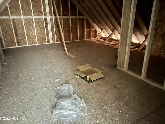 view of attic
