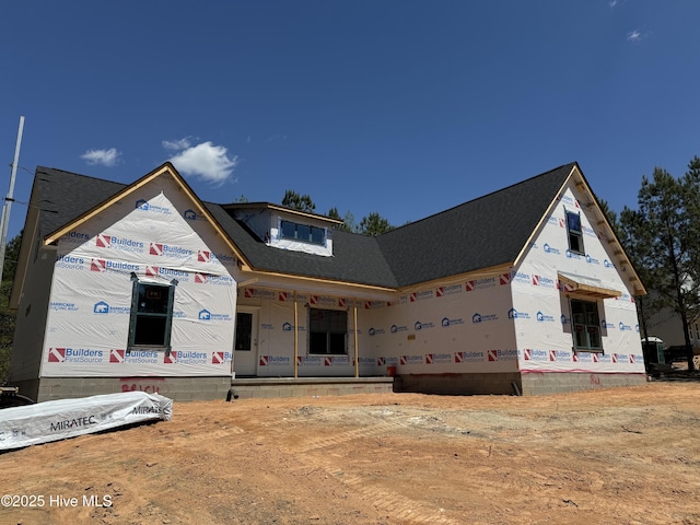 view of unfinished property