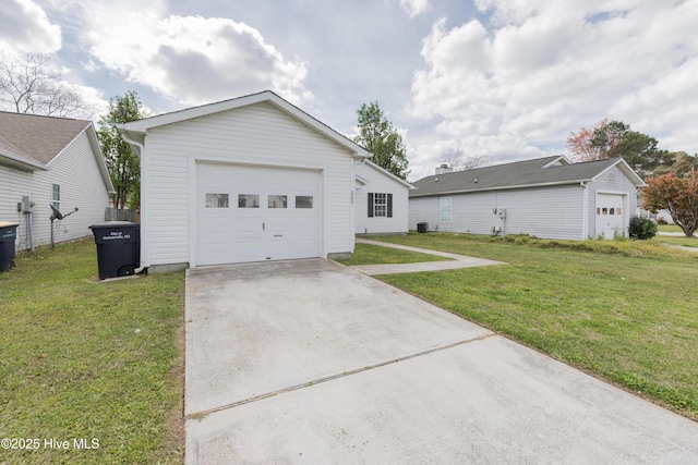 3002 E Windgate Ct, Jacksonville, NC 28546 - view of front of home featuring a front yard, concrete driveway, and a garage