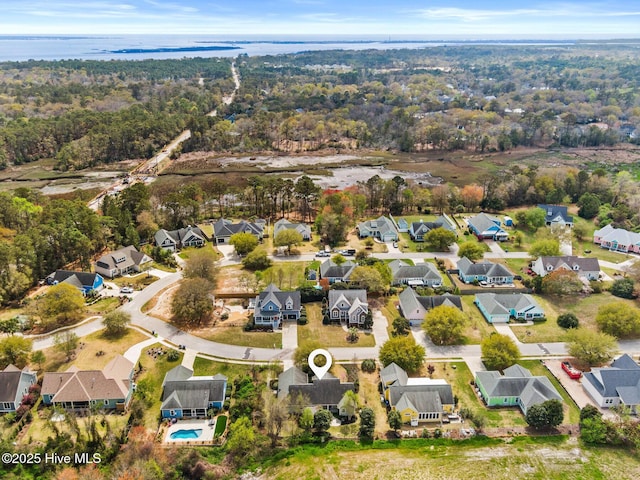 5994 Gray Squirrel Path, Southport, NC 28461 - aerial view of residential area with a nearby body of water