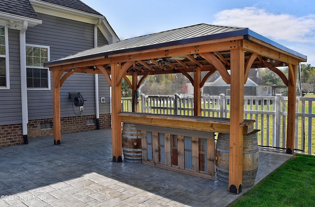 103 Whistling Duck Ct, Moyock, NC 27958 - view of patio / terrace with a gazebo