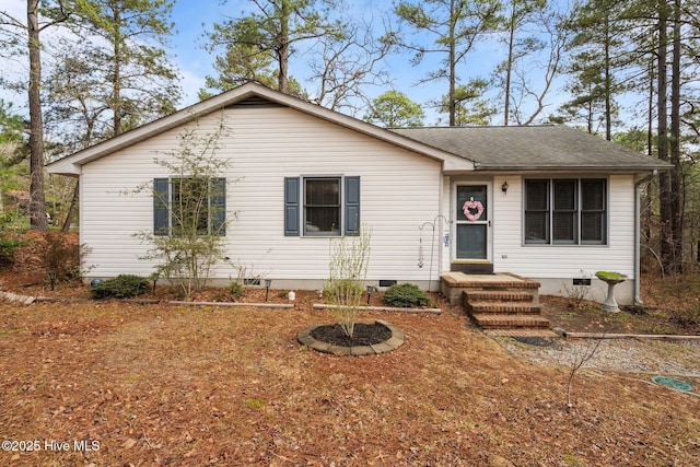 1 Vail Pl, Pinehurst, NC 28374 - view of front facade with roof with shingles and crawl space